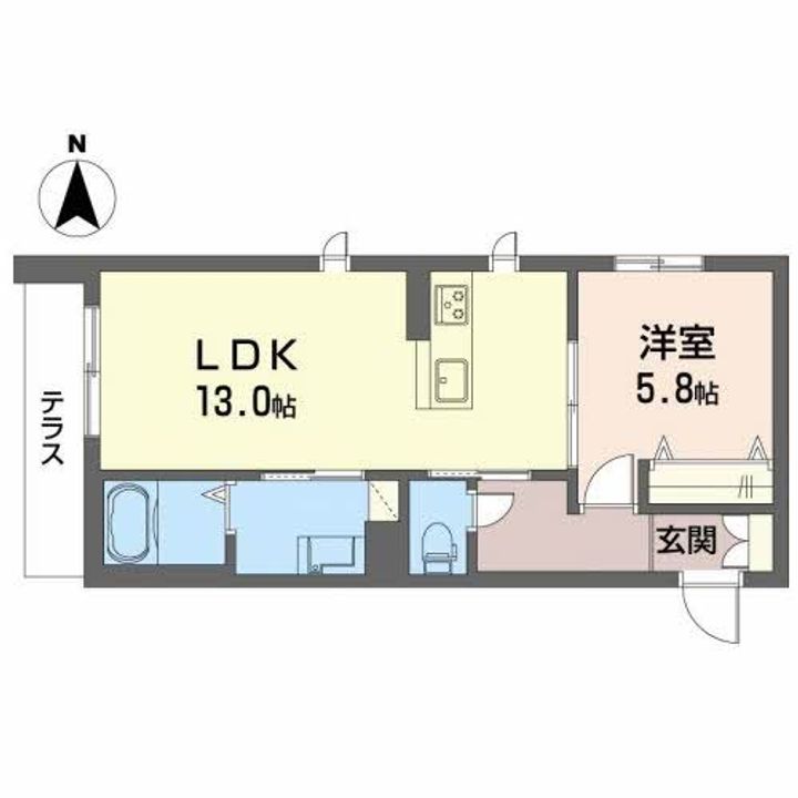 和歌山県和歌山市西紺屋町1(マンション)の賃貸物件の間取り