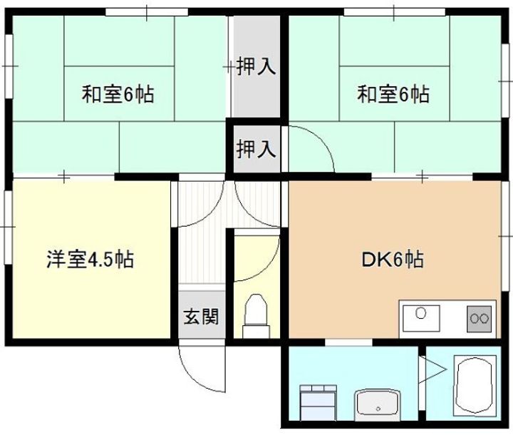 コーポ折橋の間取り