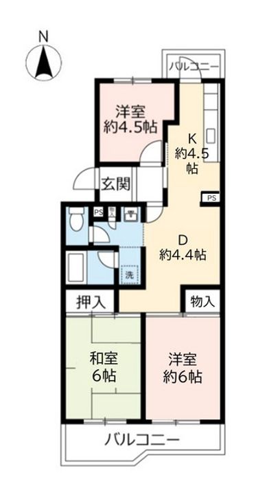 UR千里春日台の間取り