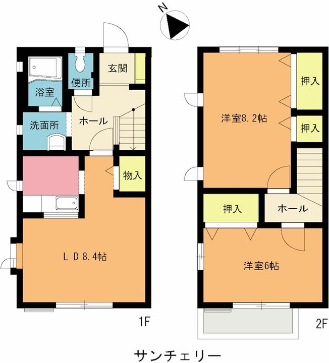 埼玉県上尾市西宮下3(一戸建)の賃貸物件の間取り