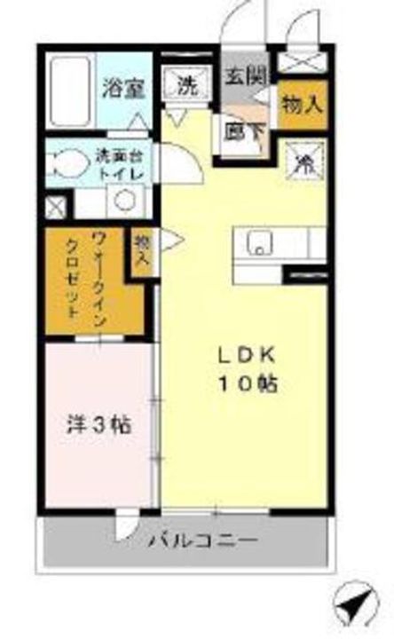 神奈川県相模原市南区東林間2(アパート)の賃貸物件の間取り