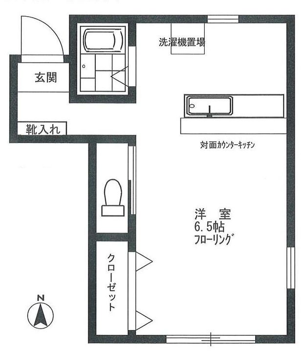 フラット鷹の台の間取り