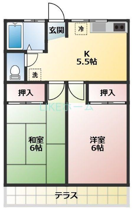 松ヶ丘ハイツの間取り