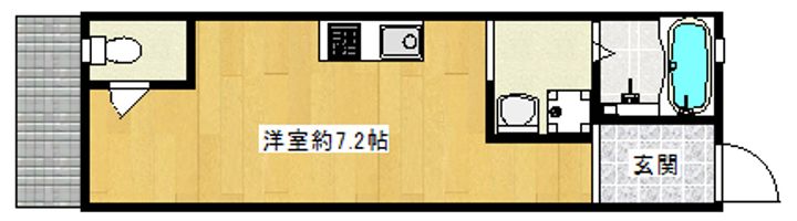 跡部本町テラスハウスの間取り