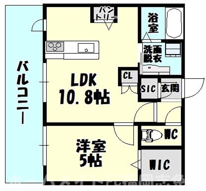 福岡県糟屋郡粕屋町原町5(アパート)の賃貸物件の間取り