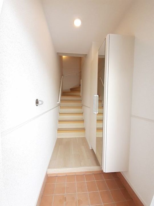 広島県庄原市板橋町(アパート)の賃貸物件の玄関