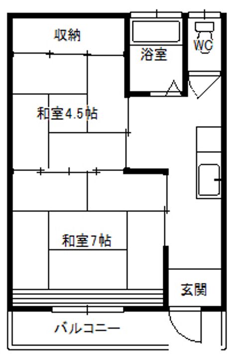 石川マンションの間取り