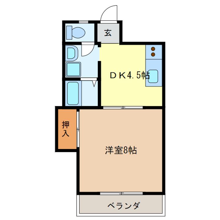 メゾン ド アサヒの間取り