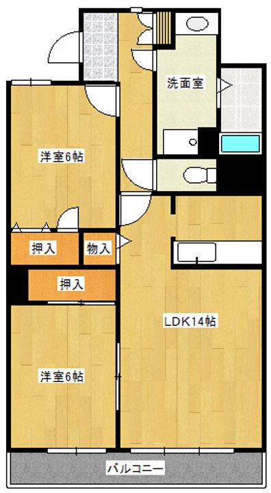 レジデンス一宮の間取り