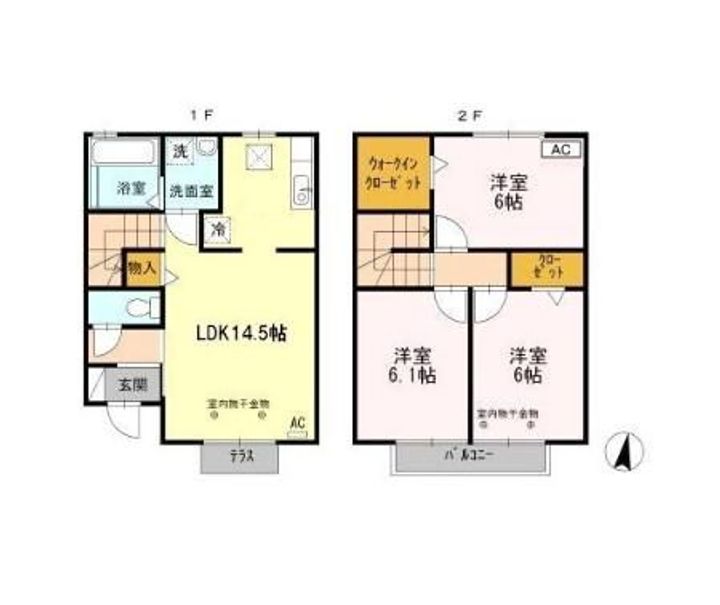 三重県津市藤方(一戸建)の賃貸物件の間取り