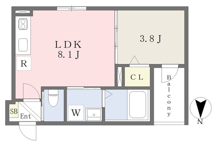 大阪府東大阪市新池島町1(アパート)の賃貸物件の間取り