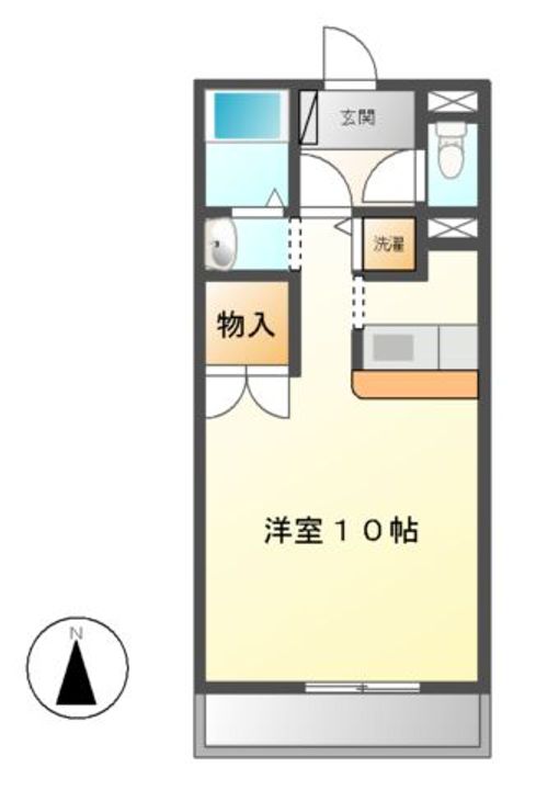 コッジィーコートFUKATAの間取り