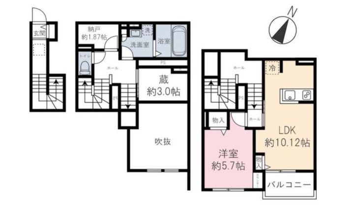 埼玉県狭山市祇園(アパート)の賃貸物件の間取り