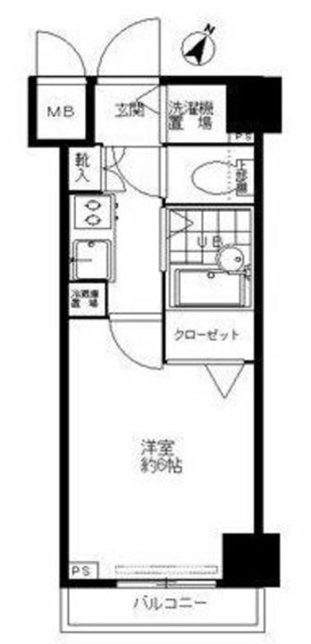 東京都中央区日本橋蛎殻町1(マンション)の賃貸物件の間取り