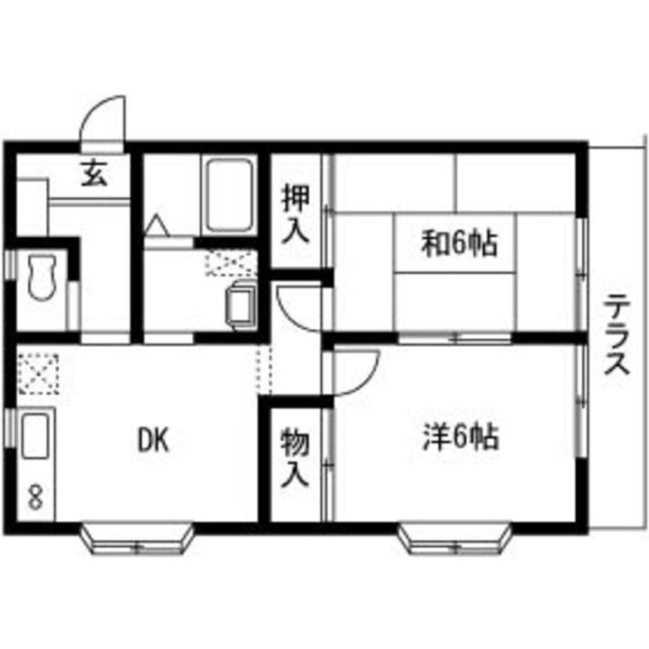 マインドハイム黒須1番館の間取り