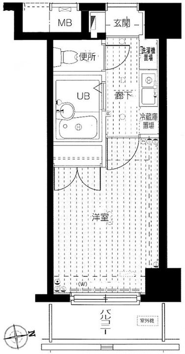 東京都大田区大森北6(マンション)の賃貸物件の間取り