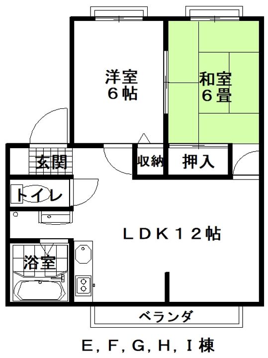 サンヴェルいわきEの間取り