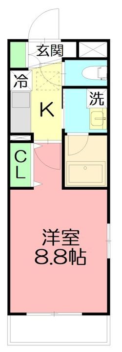 神奈川県藤沢市並木台2(マンション)の賃貸物件の間取り