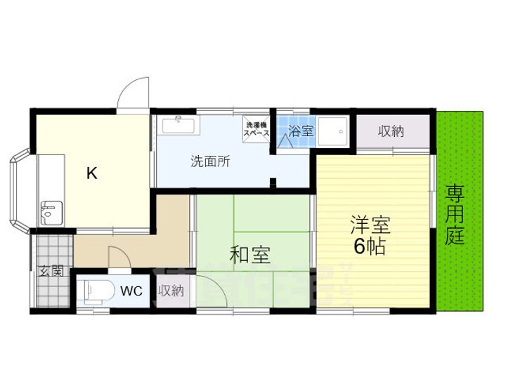 奈良県奈良市西ノ京町(一戸建)の賃貸物件の間取り