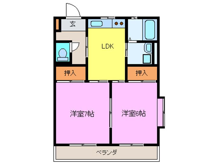 ロイヤルプラザ高田の間取り