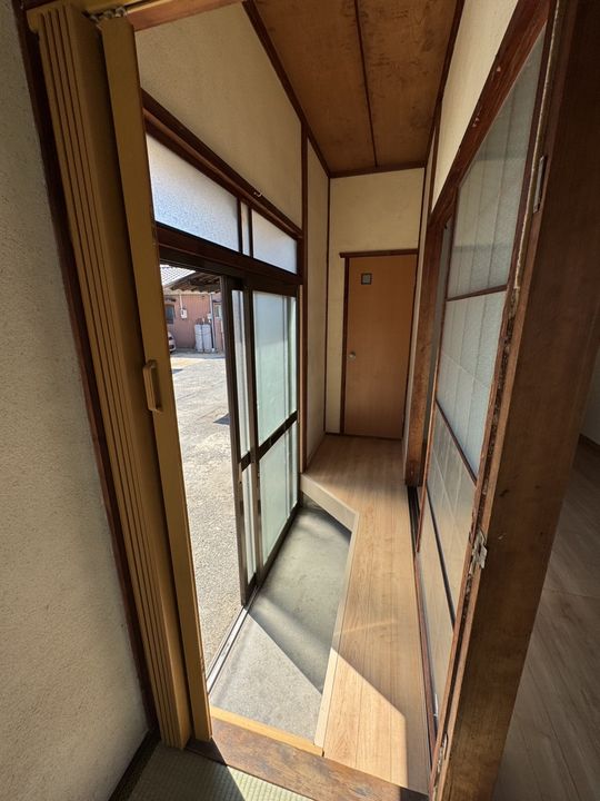 岡山県倉敷市林(一戸建)の賃貸物件の玄関