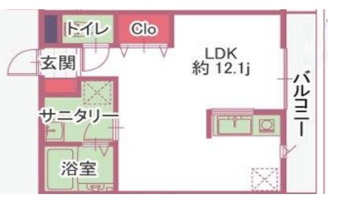 千葉県千葉市花見川区花園1(アパート)の賃貸物件の間取り