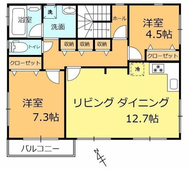 レジデンス平山の間取り