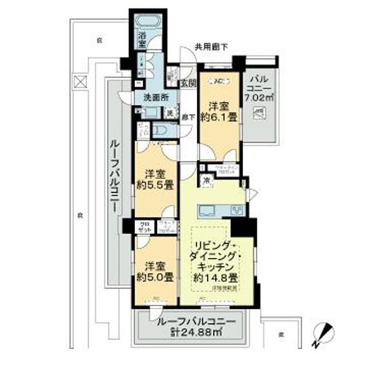 プレシス赤羽の間取り