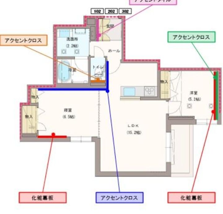 仮称 神通町 シャーメゾンの間取り