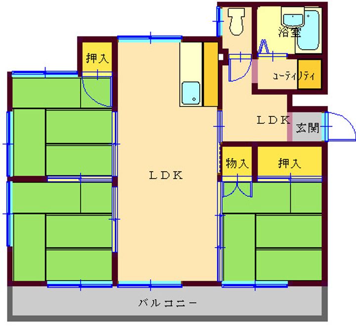 コーポアベの間取り