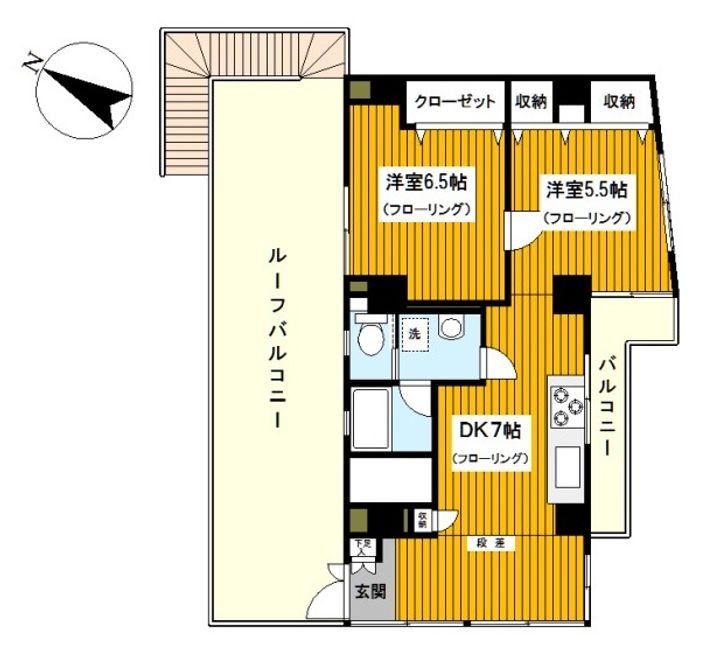 萩霞ビルの間取り