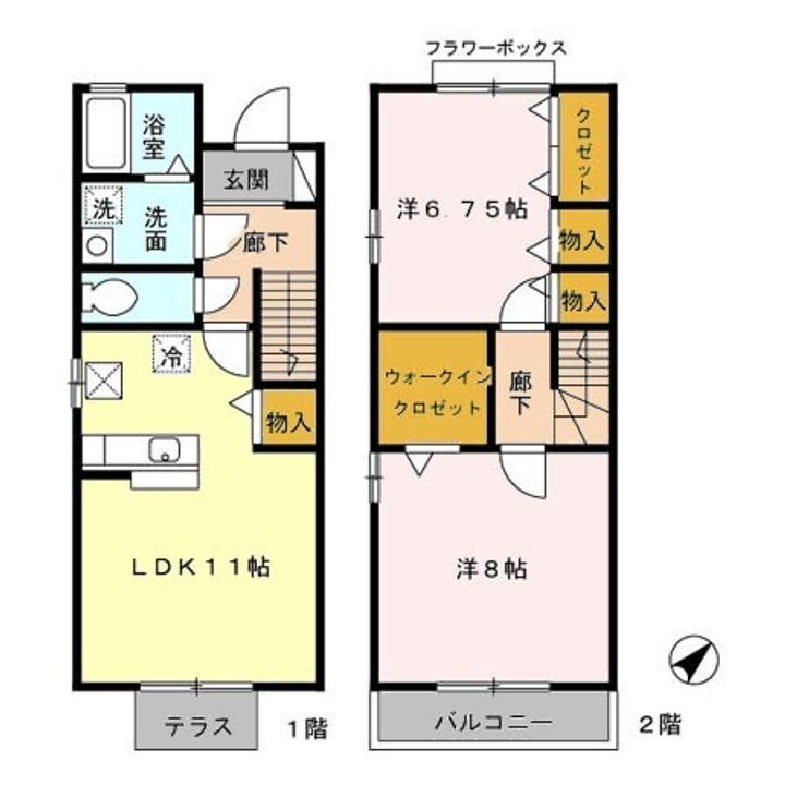 東京都東村山市久米川町4(一戸建)の賃貸物件の間取り