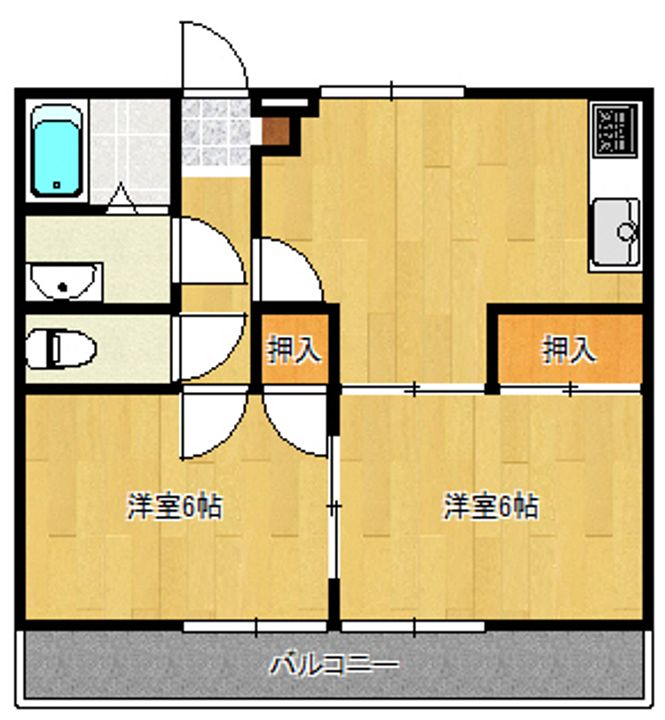 グランハウス岩瀬川Aの間取り