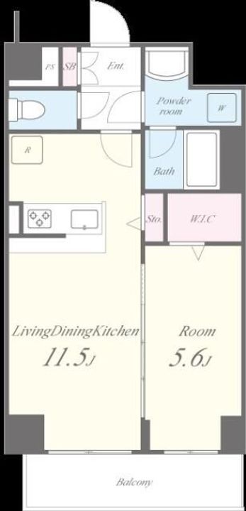 東京都品川区戸越1(マンション)の賃貸物件の間取り