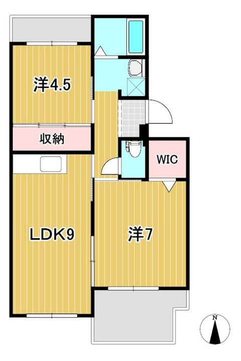 サンハイツ大みかの間取り