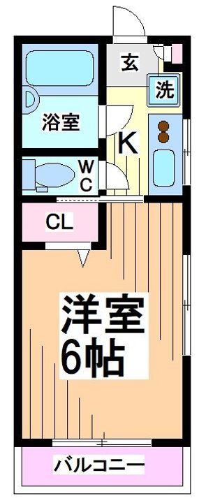 神奈川県川崎市多摩区三田1の賃貸マンションの間取り