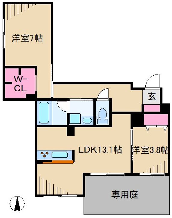 ポジターノの間取り