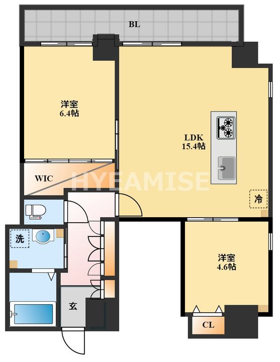 APARTMENTS CODE ISAHAYAの間取り