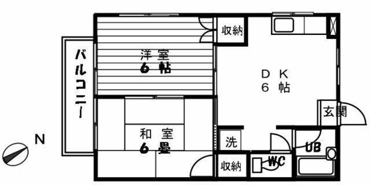 加賀見ハイツの間取り