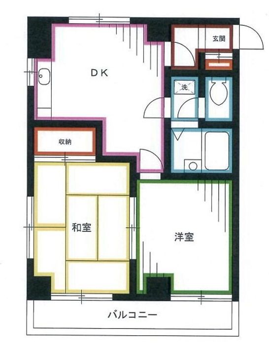東京都杉並区桃井1(マンション)の賃貸物件の間取り