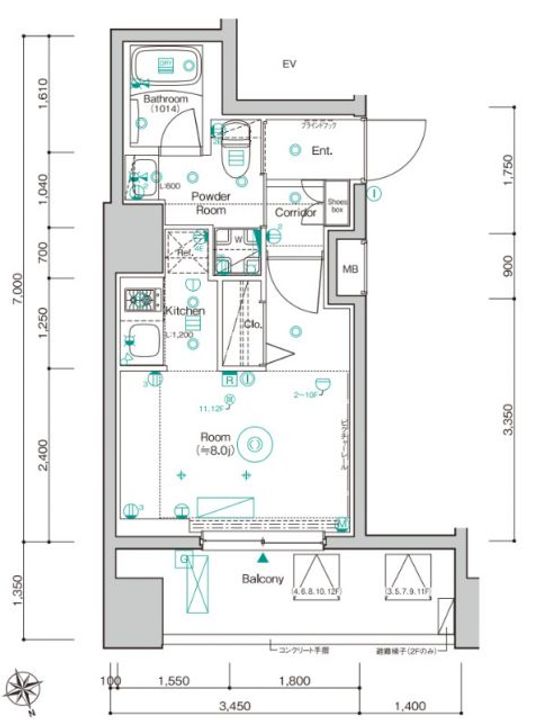 SYFORME NISHI-OIの間取り