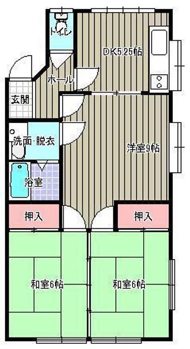 山形県山形市桜田西1(アパート)の賃貸物件の間取り
