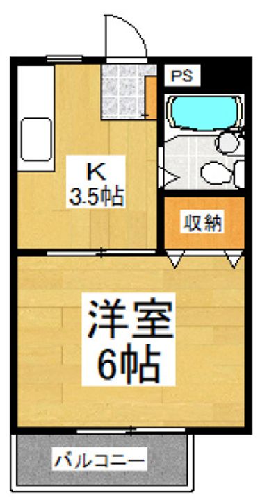 東京都小平市美園町3(マンション)の賃貸物件の間取り