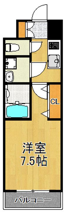 神奈川県川崎市幸区南幸町1(マンション)の賃貸物件の間取り