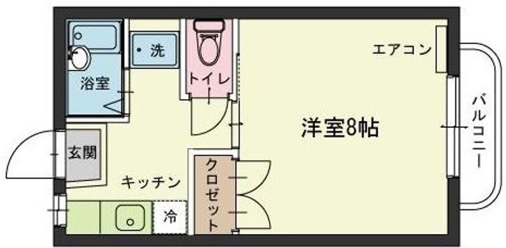 コーポブライトAの間取り