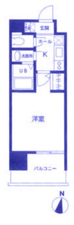 東京都江東区東陽1(マンション)の賃貸物件の間取り