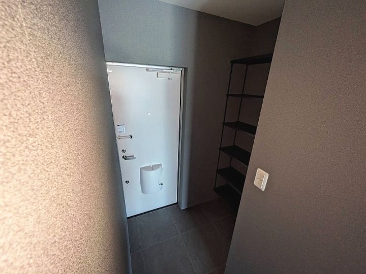 大阪府柏原市田辺1(アパート)の賃貸物件の玄関