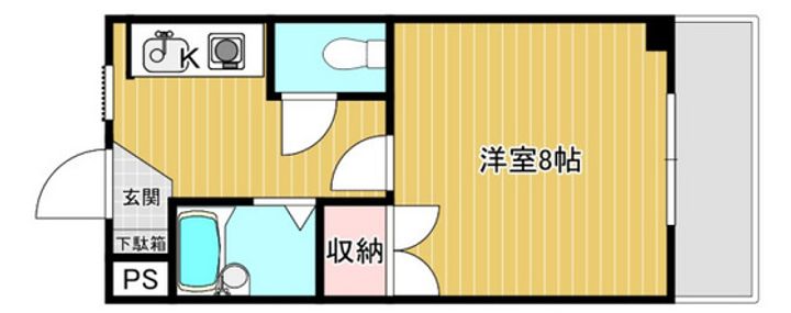 クレール谷本の間取り