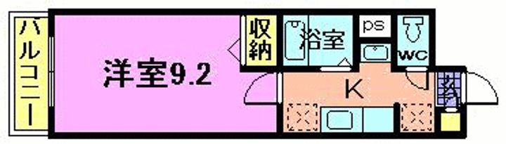 サンリバーアベニューの間取り