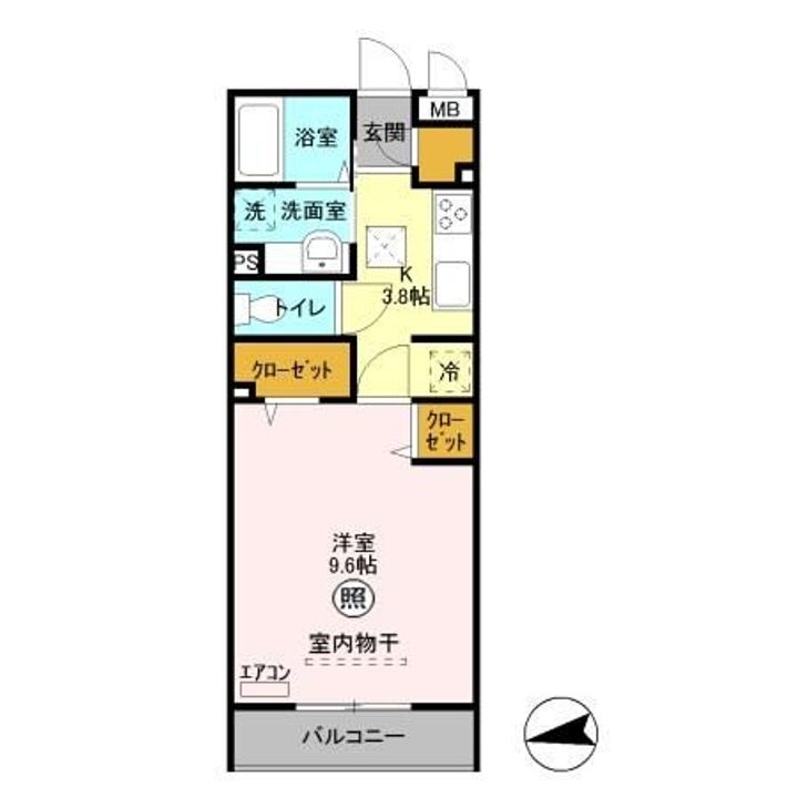 埼玉県さいたま市北区土呂町2(アパート)の賃貸物件の間取り